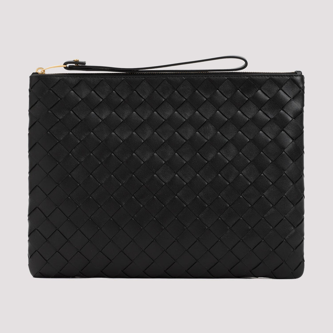 BOTTEGA VENETA Leather Flat Pouch Handbag - 30cm x 22cm