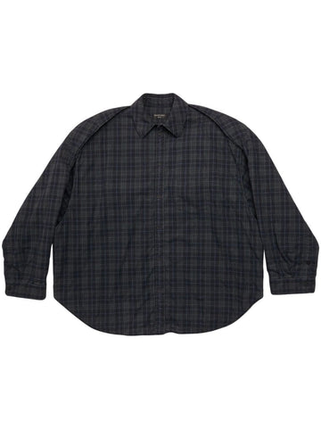 BALENCIAGA Checkered Design Flannel Shirt - Long Sleeve