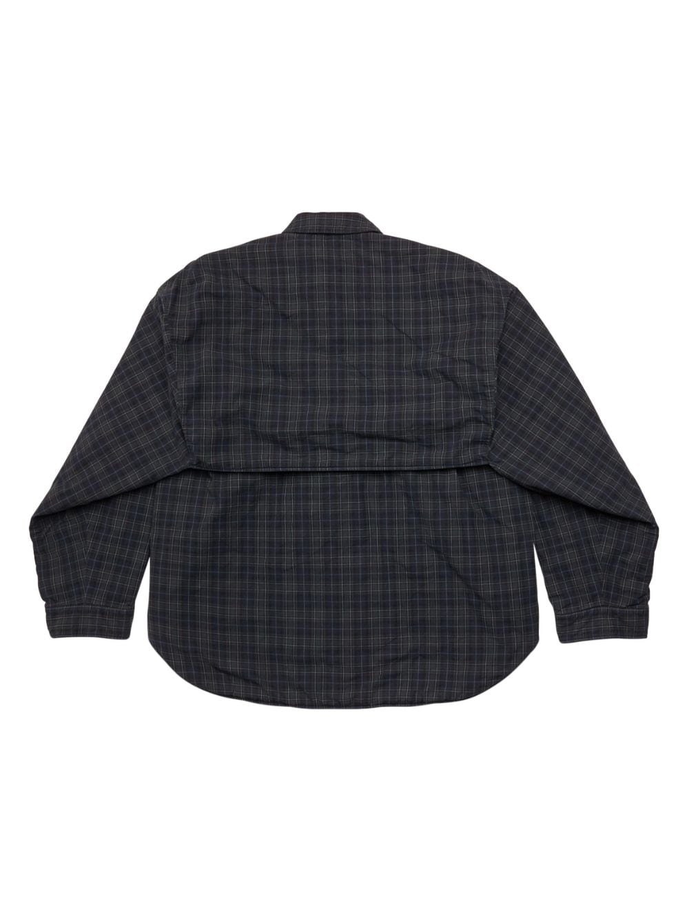 BALENCIAGA Checkered Design Flannel Shirt - Long Sleeve