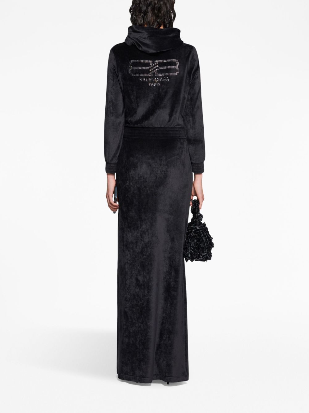 BALENCIAGA Zippered Sweatshirt with Hood for Women