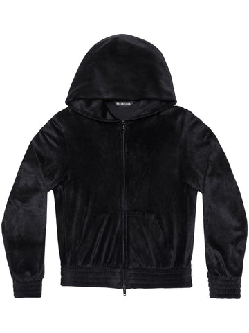 BALENCIAGA Zippered Sweatshirt with Hood for Women