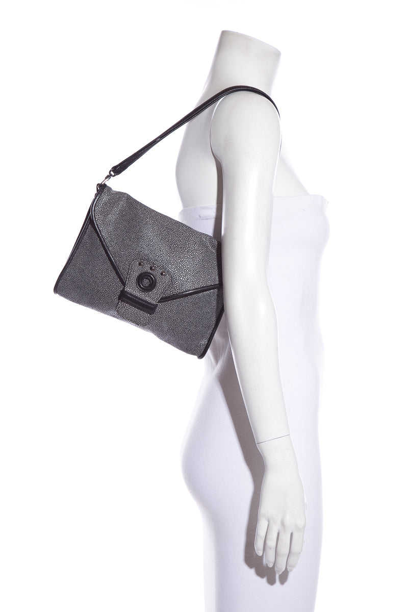 Longchamp Black Leather Shoulder Bag