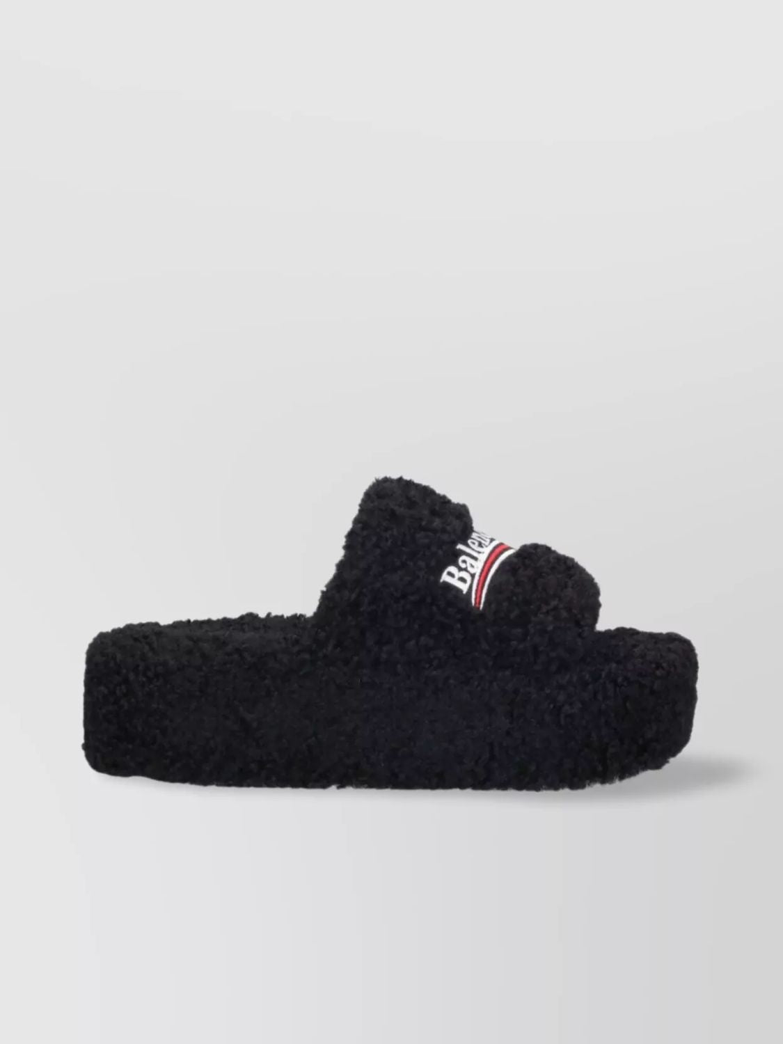 BALENCIAGA Furry Platform Sandals for Women