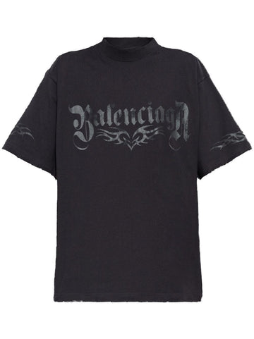 BALENCIAGA Medium Fit Printed Logo T-Shirt