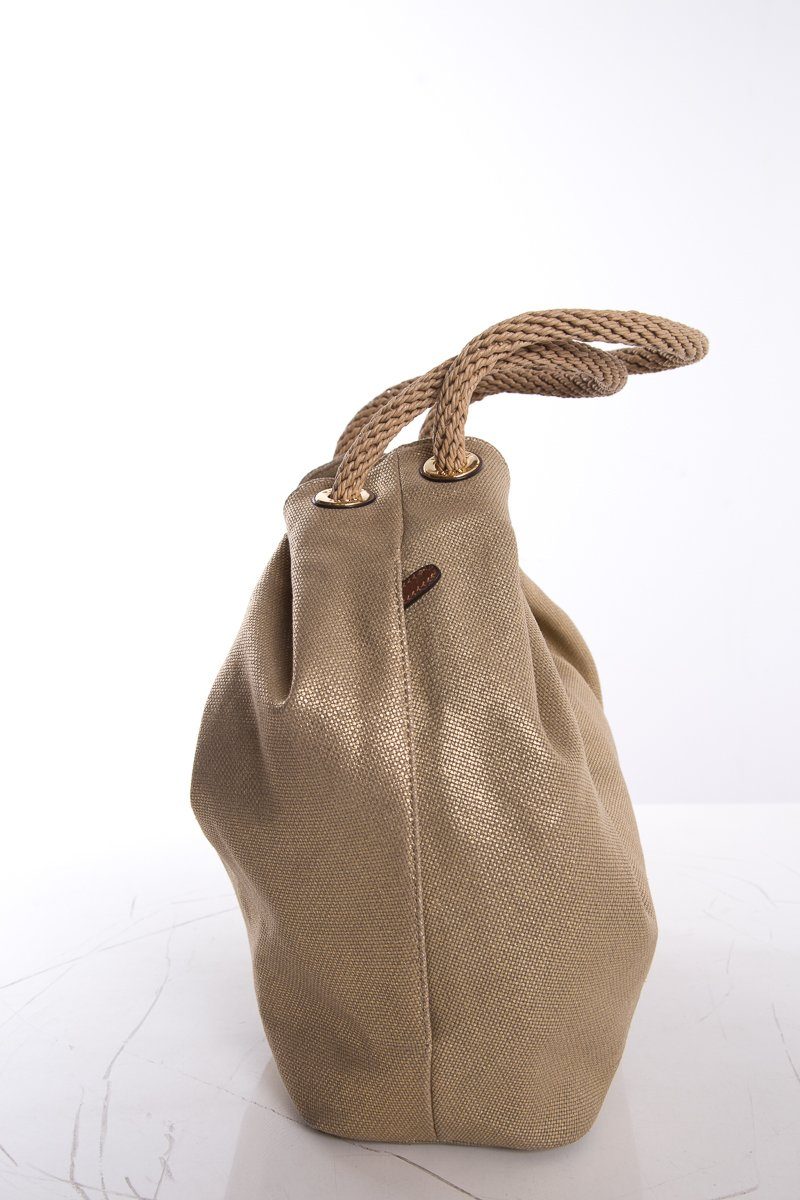 Michael Kors Gold Glitter Beach Hobo Shoulder Bag