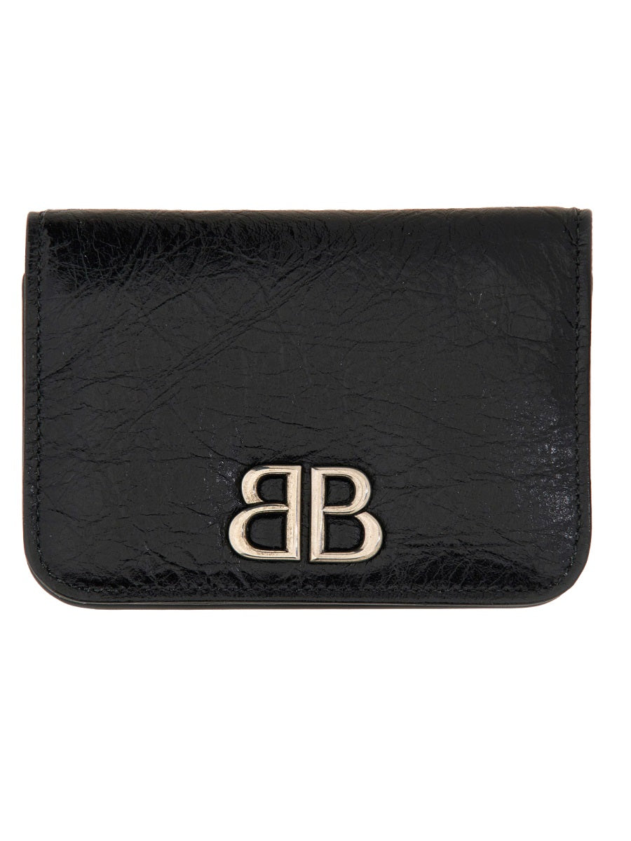 BALENCIAGA Mini Leather Card Holder