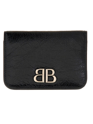 BALENCIAGA Mini Leather Card Holder