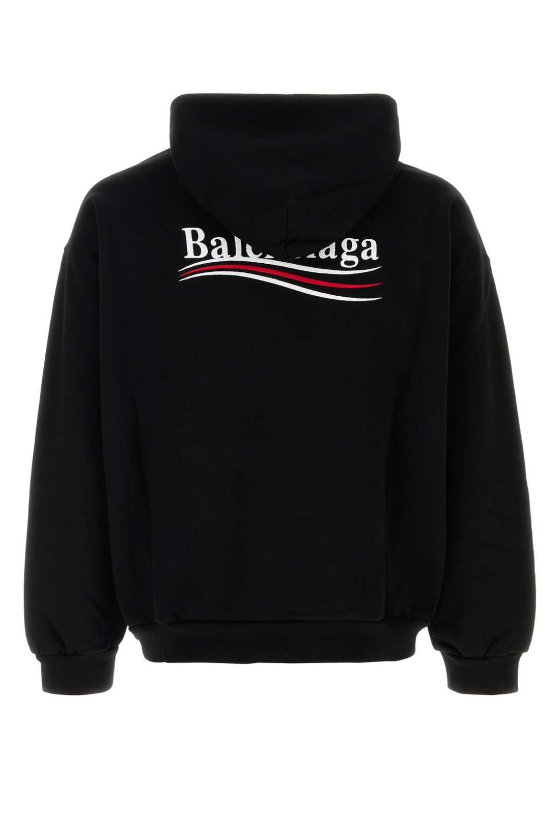BALENCIAGA Cotton Hoodie with Ribbed Edges for Men - FW25 Collection