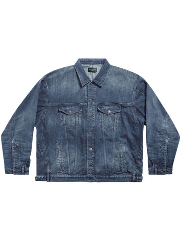 BALENCIAGA Oversized Denim Jacket for Men