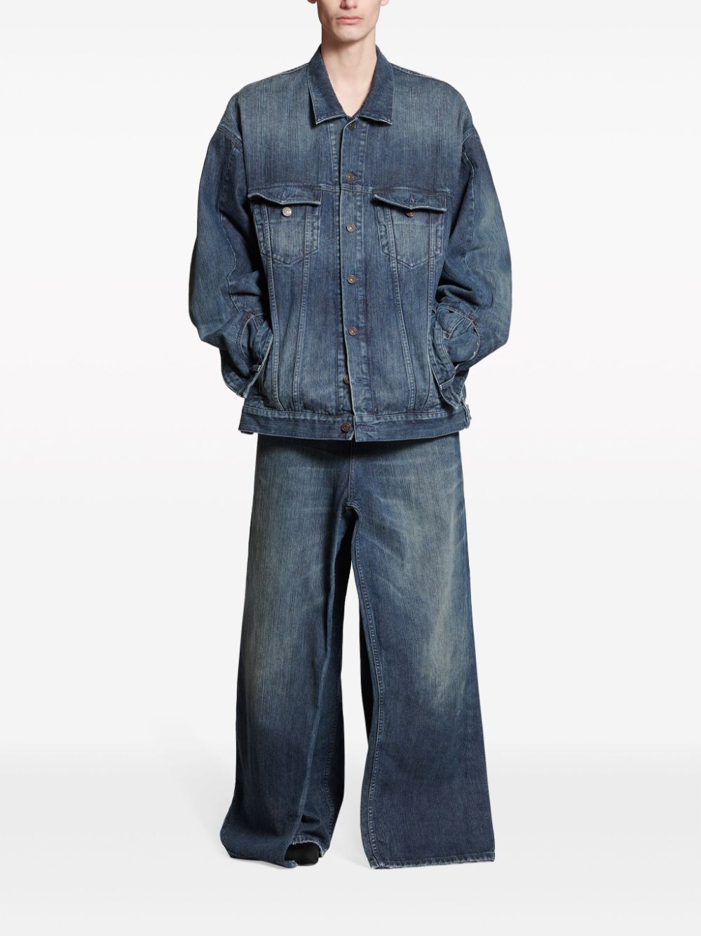 BALENCIAGA Oversized Denim Jacket for Men