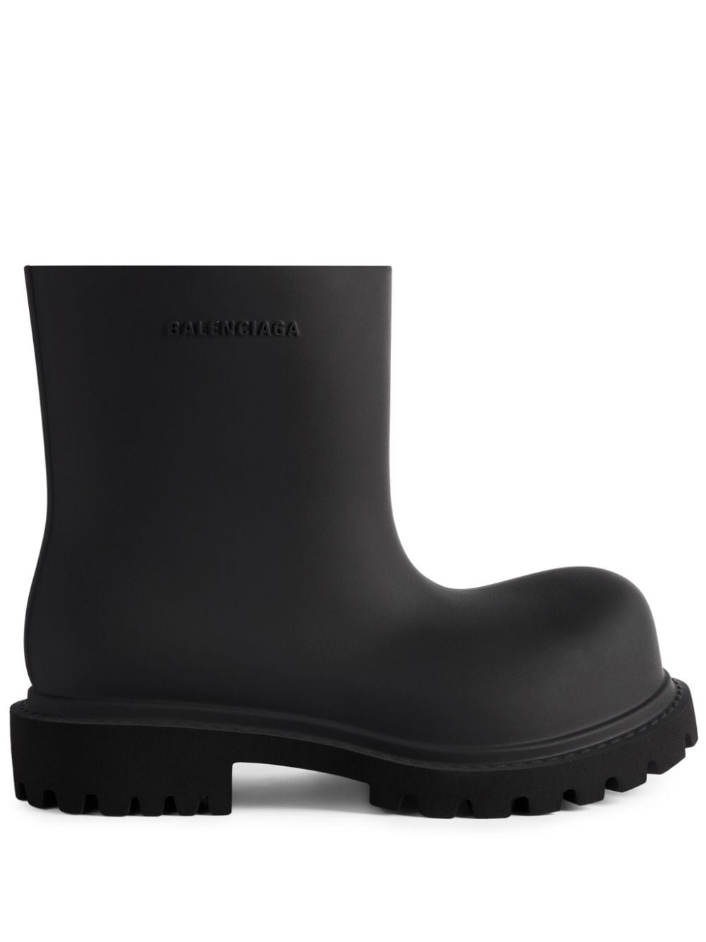 BALENCIAGA Mini Steroid Logo-Emerging Ankle Boots
