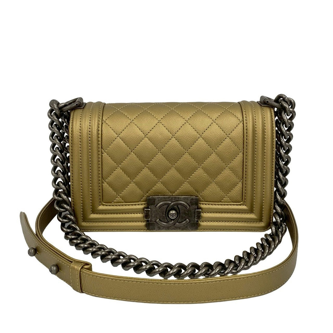 Chanel Boy Chanel Caviar Skin Shoulder Bag