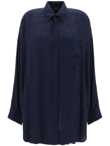 BALENCIAGA Oversized Silk Cocoon Shirt