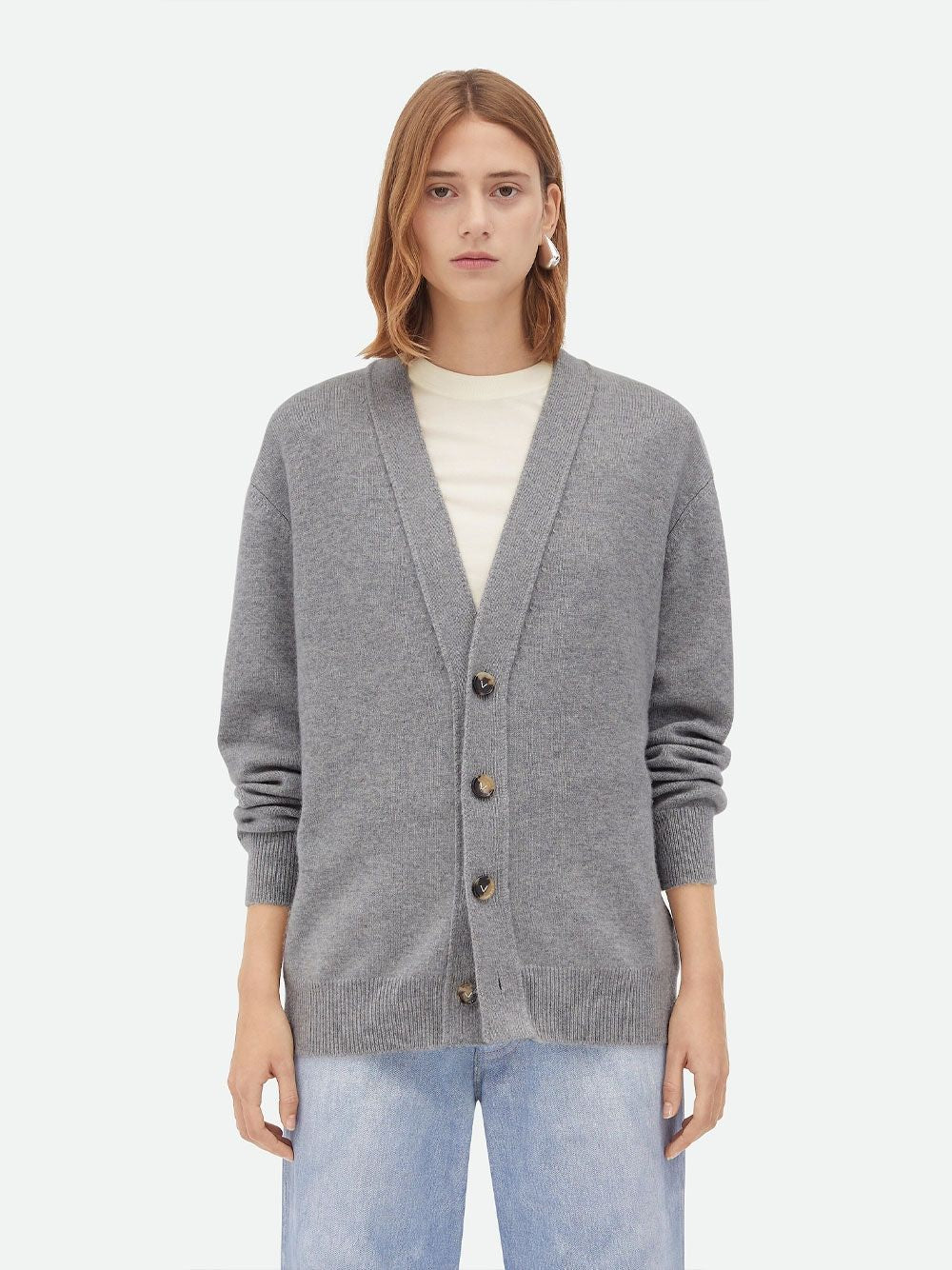 BOTTEGA VENETA Stretch Cashmere Blend Cardigan for Women - FW24