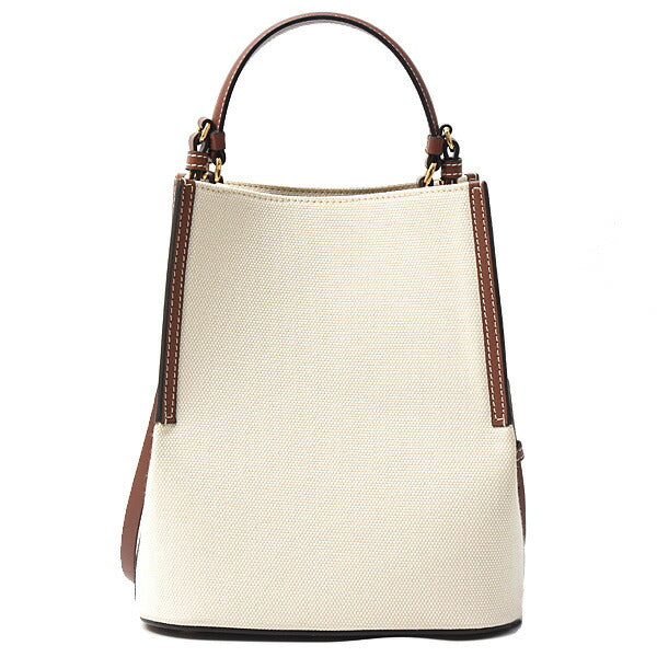 Burberry Cotton Canvas×Calf Leather Pekey Bucket Bag Shoulder Bag