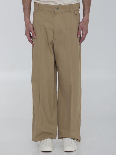 BOTTEGA VENETA Cotton-Twill Bush Trousers for Men