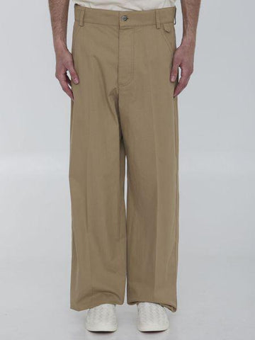 BOTTEGA VENETA Cotton-Twill Bush Trousers for Men