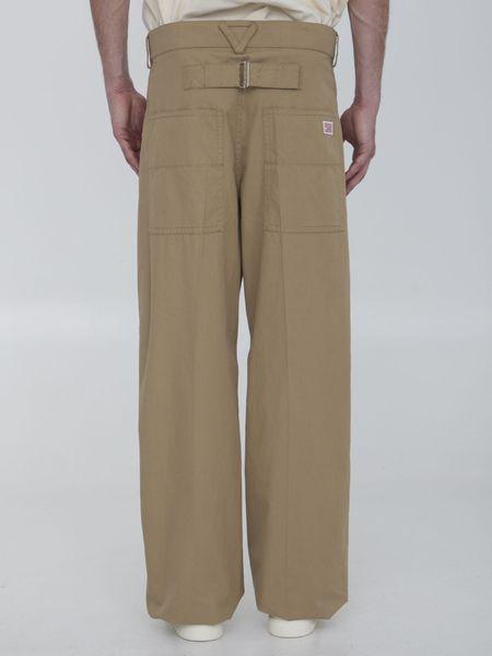 BOTTEGA VENETA Cotton-Twill Bush Trousers for Men