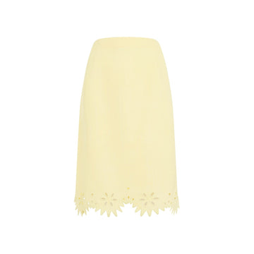 BOTTEGA VENETA Embroidered Grainy Viscose Mini Skirt