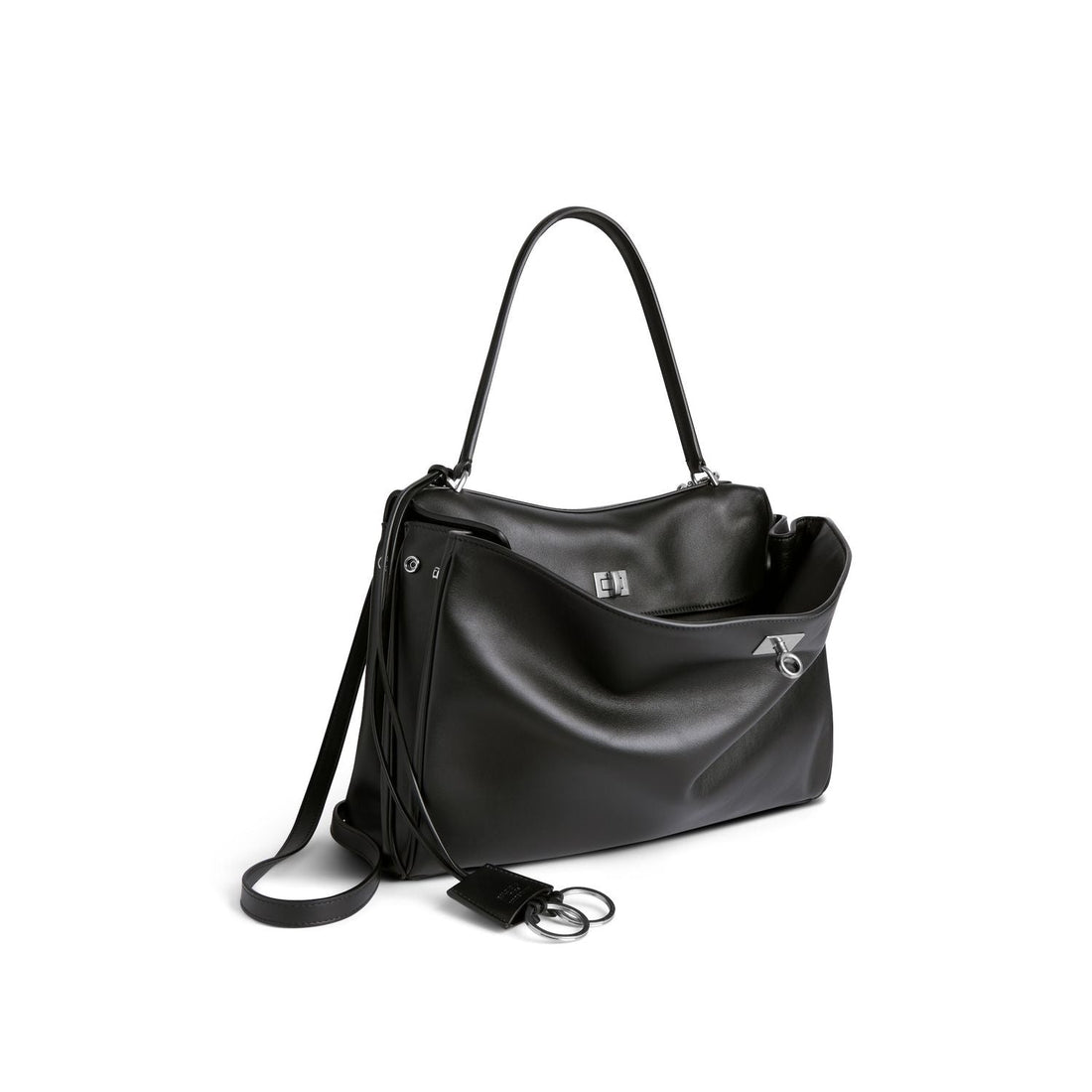 BALENCIAGA Mini Rodeo Leather Handbag