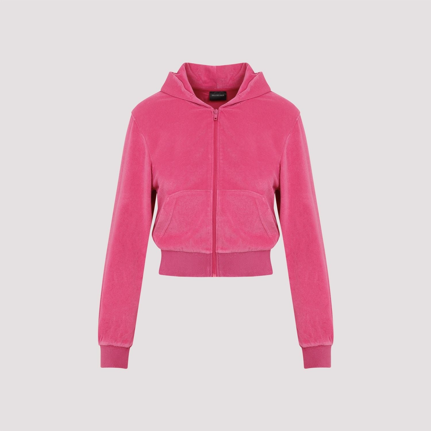 BALENCIAGA Chenille Sweatshirt Mini Jacket for Women