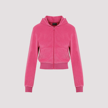 BALENCIAGA Chenille Sweatshirt Mini Jacket for Women