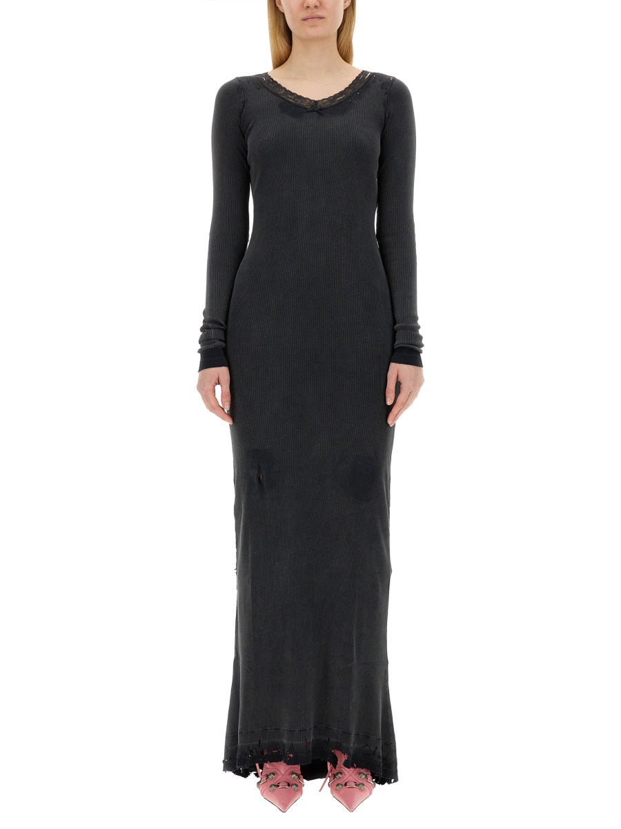 BALENCIAGA Elegant Long Dress Size S