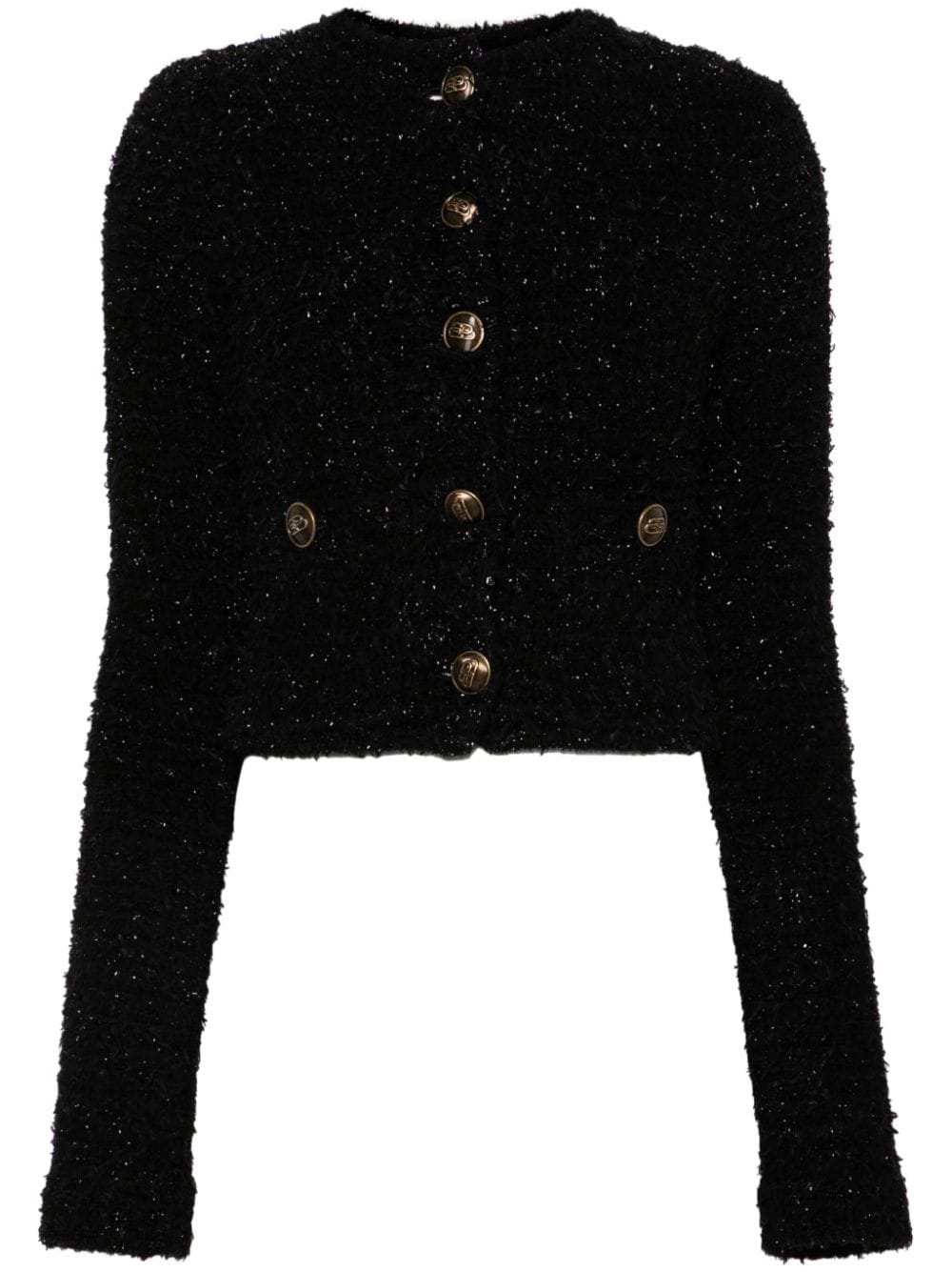BALENCIAGA Cropped Bouclé Jacket