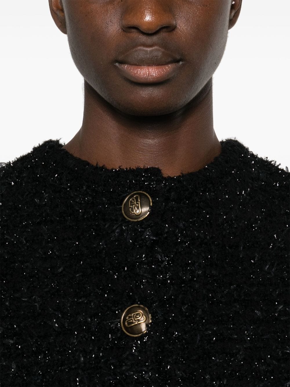 BALENCIAGA Cropped Bouclé Jacket