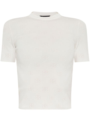 BALENCIAGA Open-Knit Wool Top for Women