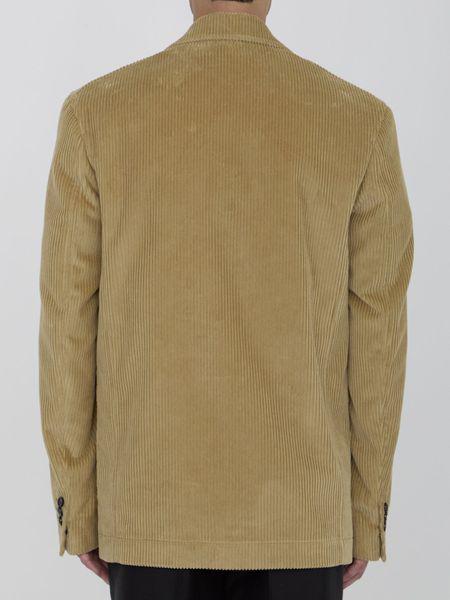 BOTTEGA VENETA Corduroy Jacket with Peaked Lapels for Men