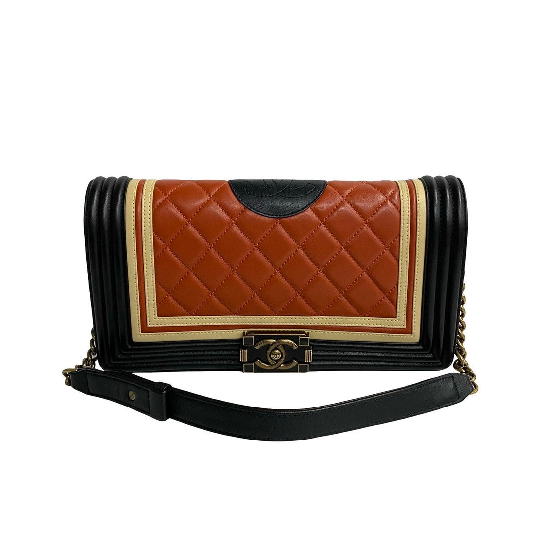 Chanel Boy Chanel Lambskin Shoulder Bag