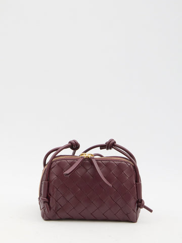 BOTTEGA VENETA Mini Intrecciato Concert Handbag (18x11x8cm)