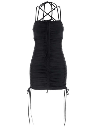 BALENCIAGA Sleek Stretch Nylon Mini Dress