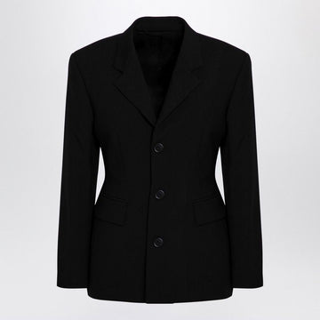 BALENCIAGA Hourglass Jacket in Wool - Fitted Cut for Women