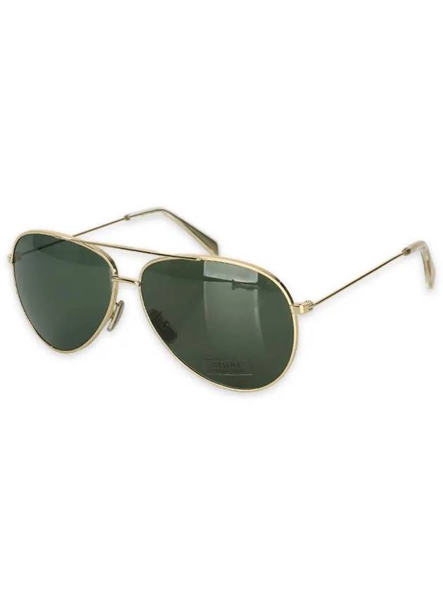 CELINE Eyewear Aviator Metal Sunglasses Green