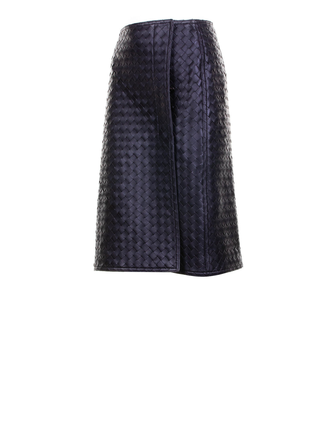 BOTTEGA VENETA Luxe Leather Sheath Midi Skirt