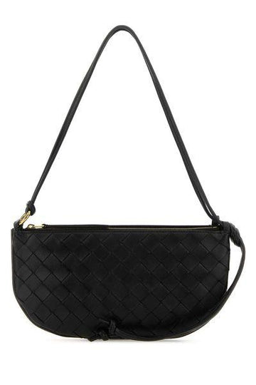 BOTTEGA VENETA Mini Intrecciato Leather Handbag with Detachable Pouch