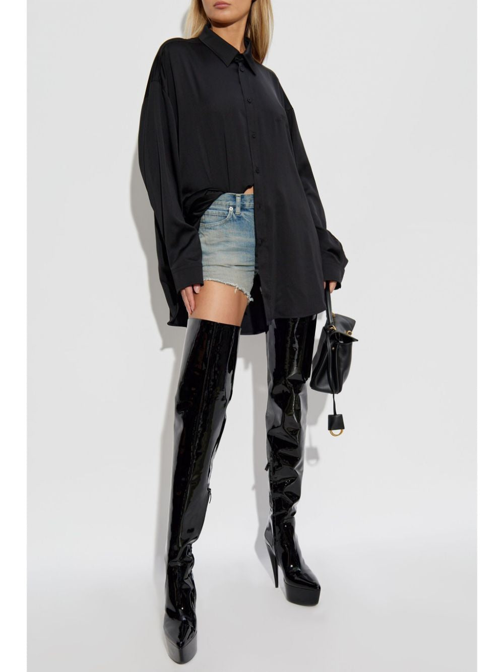 BALENCIAGA Embroidered Logo Shirt for Women