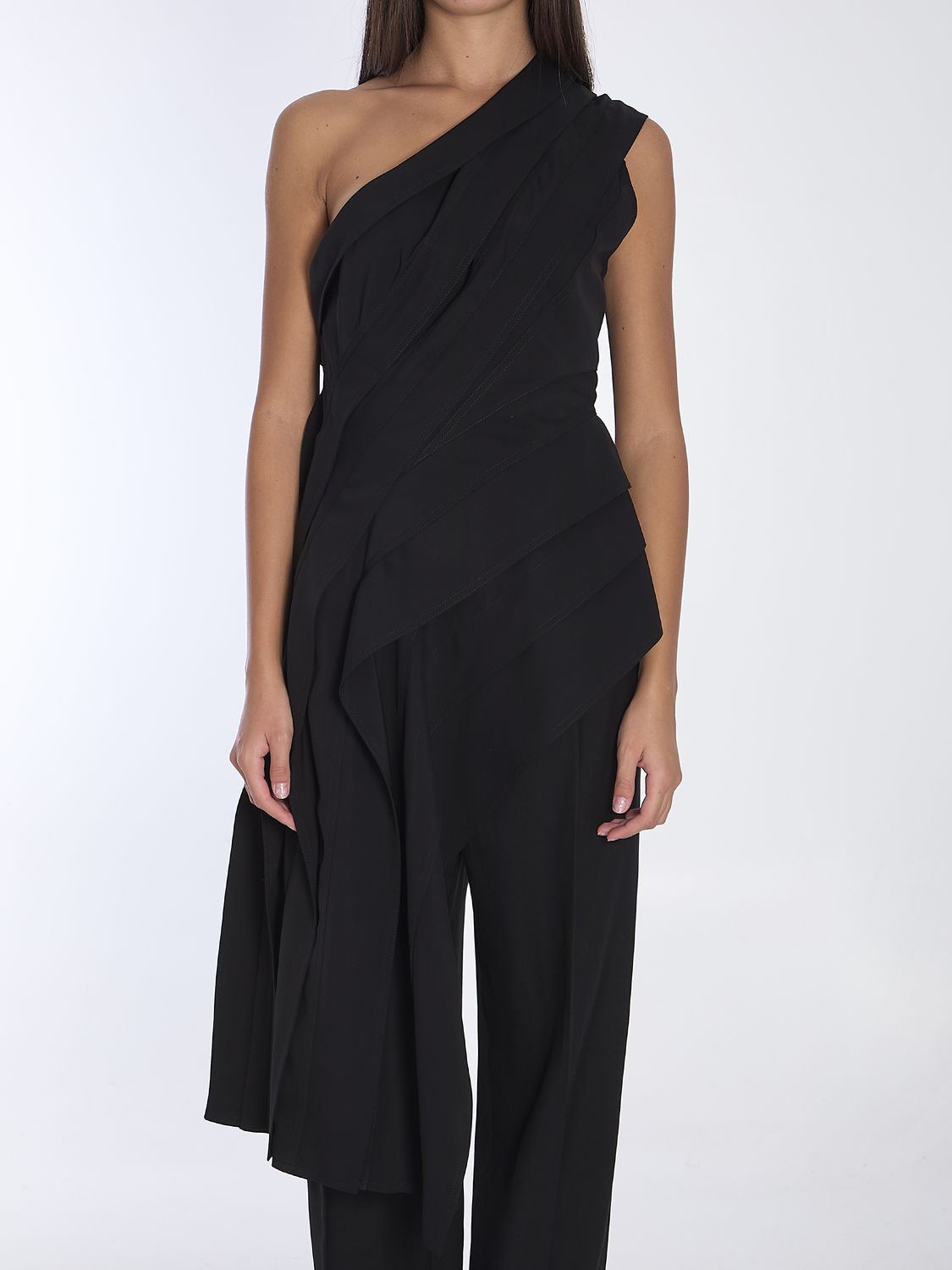 BOTTEGA VENETA Stretch Viscose Draped Side Top for Women - FW24