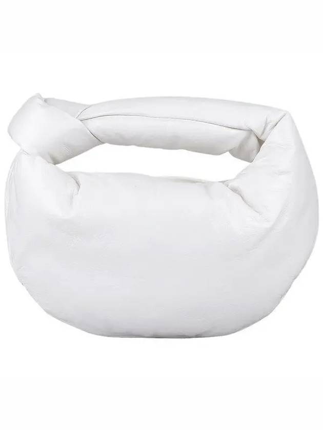 Bottega Veneta Jodie Puffy Mini Tote Bag White