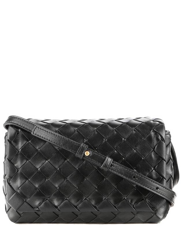 Bottega Veneta Mini Intrecciato Cross Bag Black
