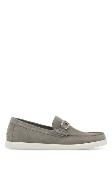 FENDI Suede O Lock Light Loafers