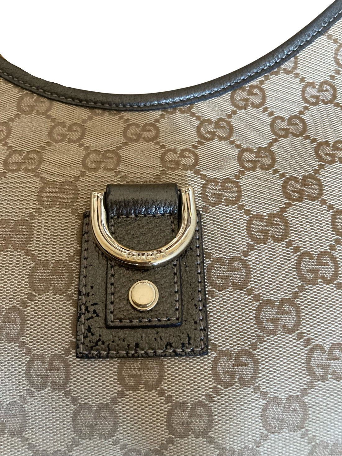 Gucci Abbey Jacquard & Leather Shoulder Bag