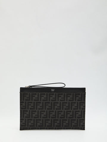 FENDI Medium Flat Pouch Handbag 30 x 20.5 cm
