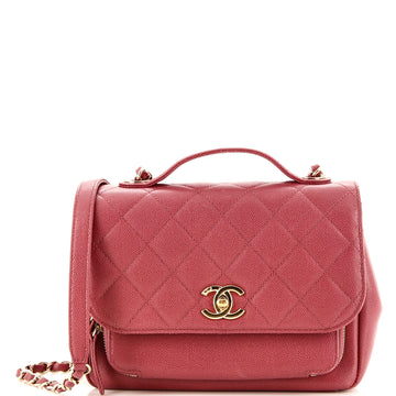 CHANEL Business Affinity Flap Bag Quilted Caviar Small
