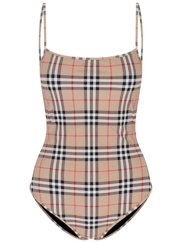 Burberry Women's Vintage Check One-Piece Swimsuit Beige