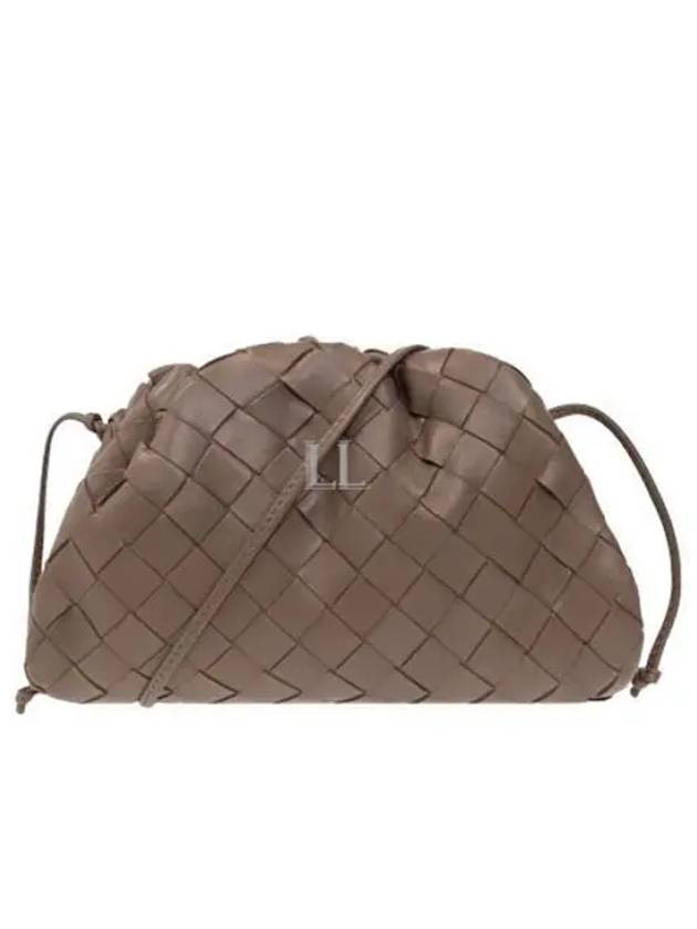 Bottega Veneta Intrecciato Mini Pouch Bag Brown