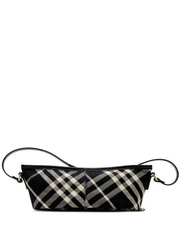 Burberry Check Mini Shoulder Bag Black