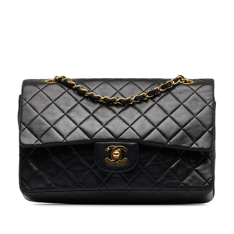 Chanel Matrace 25 Double Flap Chain houlder Bag Black   Chanel